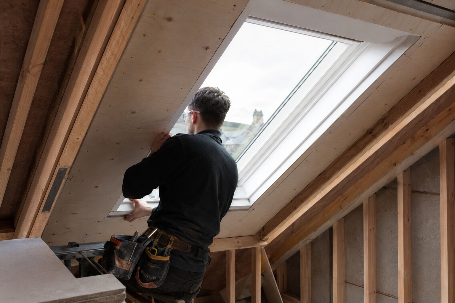 Velux skylight, guttering and roofline work